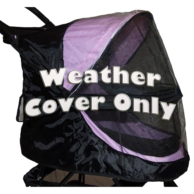 Pet Gear No-Zip Happy Trails Stroller Weather Cover ONLY - Onyx