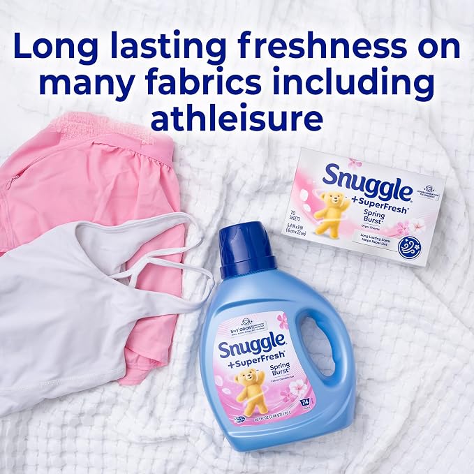 Snuggle SuperFresh Dryer Sheets, 200 Count, Spring Burst