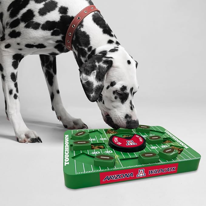 Pets First NCAA University of Arizona Large Puzzle Treat Toy for Dogs - Interactive Slow Feeding Toy, New Large Size