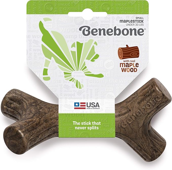 Benebone Fishbone and Maplestick Durable Dog Chews | Made in USA