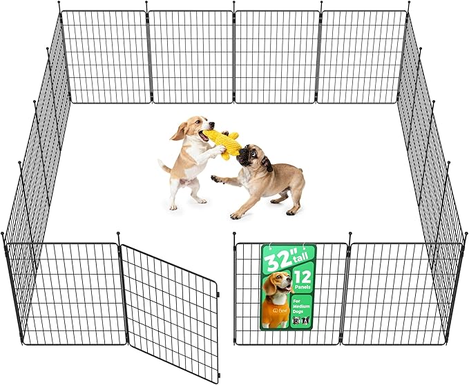 FXW MiniPaws Unleashed Dog Playpen, 32in 12 Panels