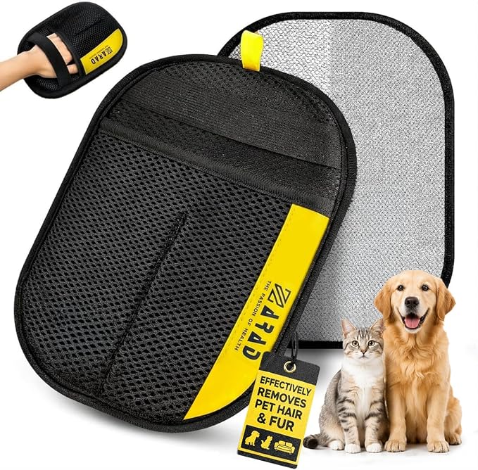 ZARAD Pet Hair Removal Glove for Dogs & Cats