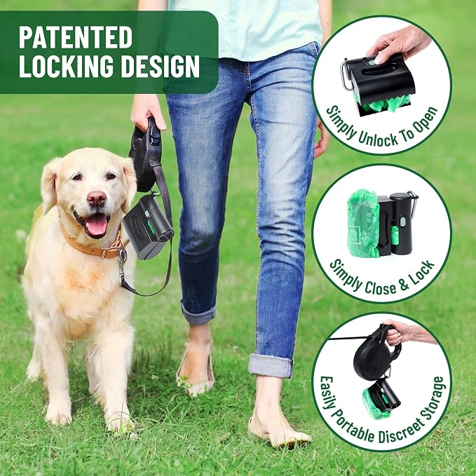 Small Pet Select Pooper Scooper, Dog Poop Scoop w/Bags for Pet Waste, Portable Design with Leash Clip and Bag Dispenser