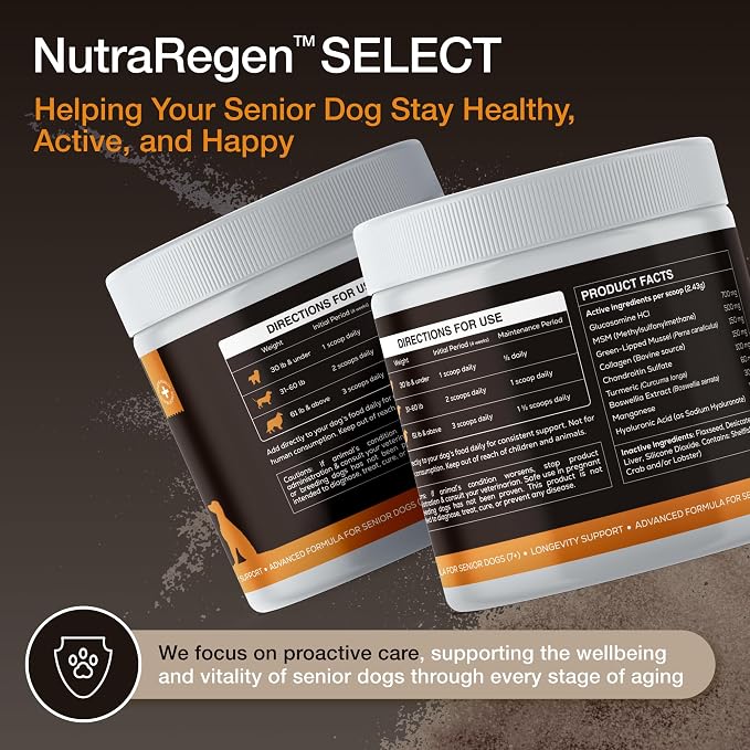 NutraRegen Select Joint & Mobility Supplements for Senior Dogs (7+)