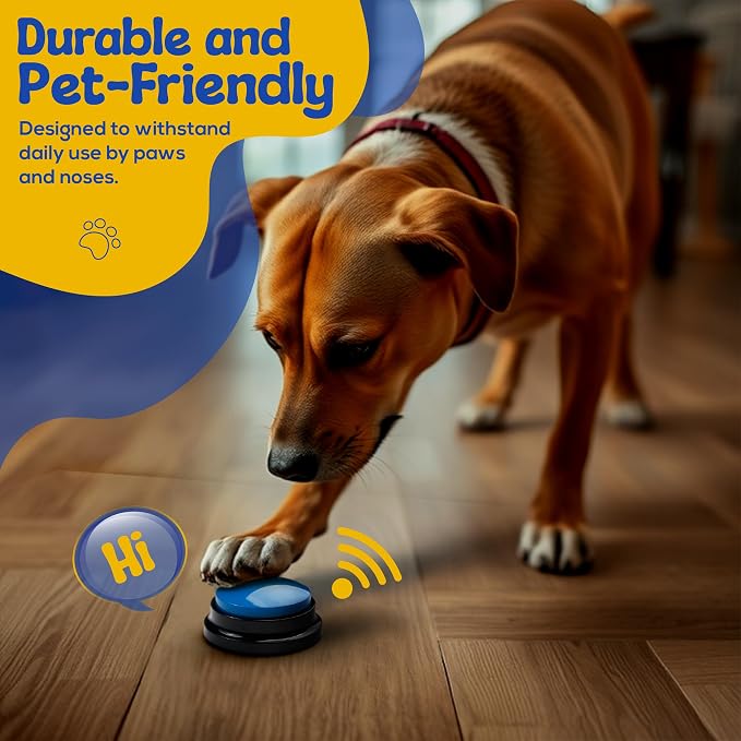 Dog Buttons for Communication Starter Set, 8 Buttons