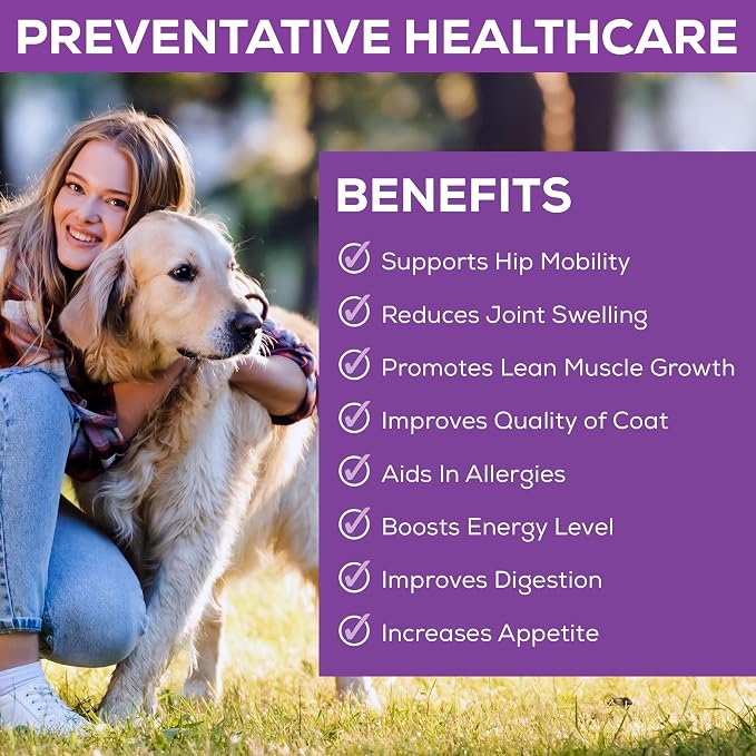 Premium Collagen Gelatin Protein for Dogs, 3Lb