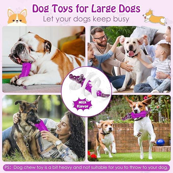 Jeefome Dog Chew Toys for Aggressive Chewers | Indestructible Dog Toys for Small Meduium Large Breed, Suitable for Indoor and Outdoor Play