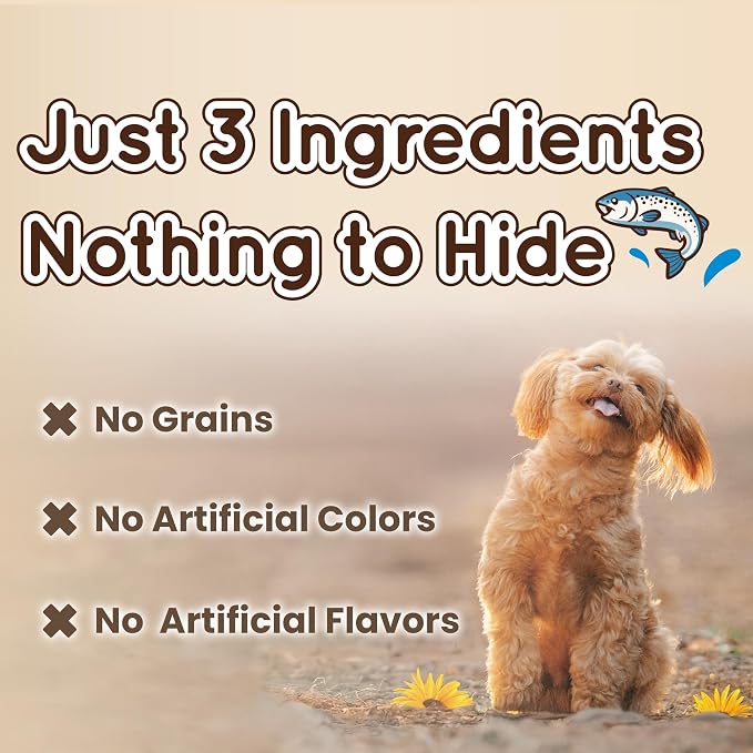 Gootoe Fish Dog Treats, High Protein, Salmon Sticks, Grain Free, 24 oz