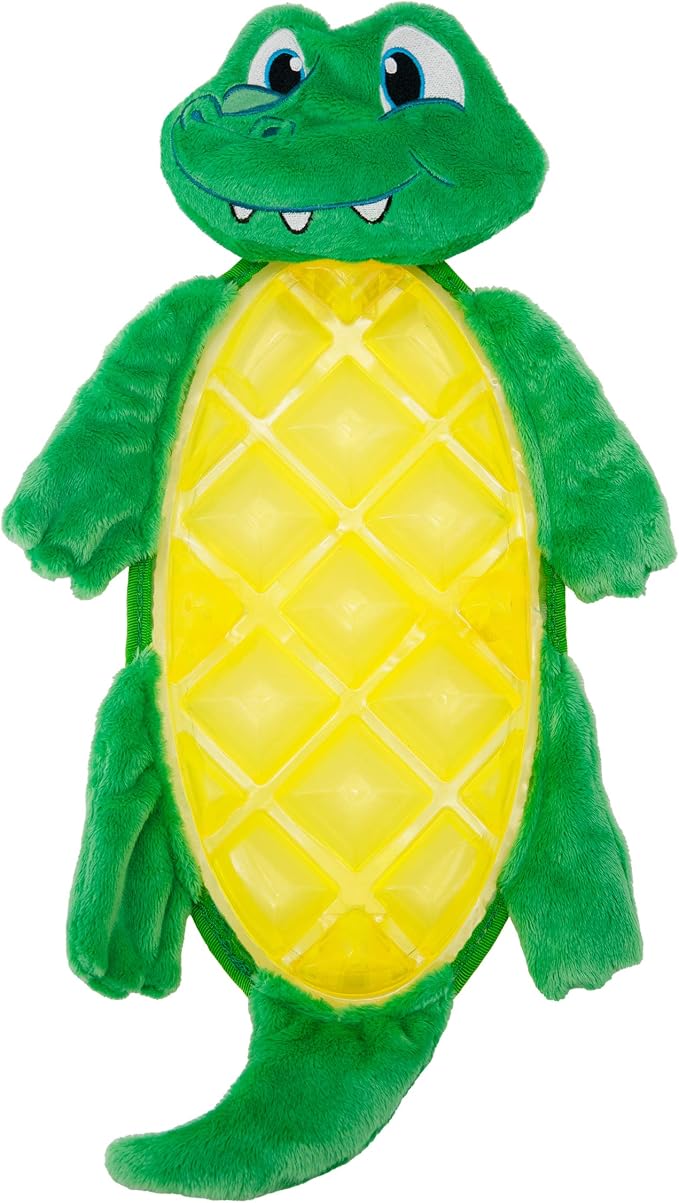 Outward Hound Bubble Palz Plush Gator Dog Toy, Large