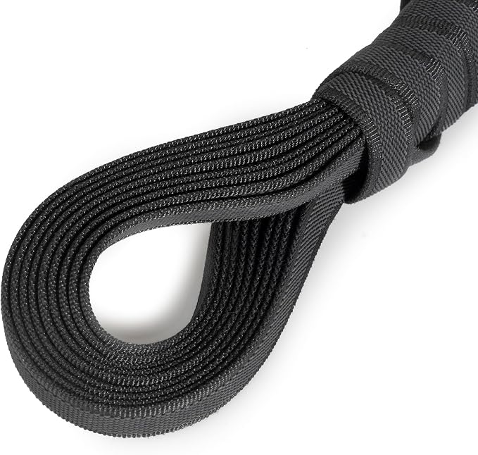 Color & Gray Super-Grip Leash with Handle, 0.79 in x 32.8 ft, Black-Gray