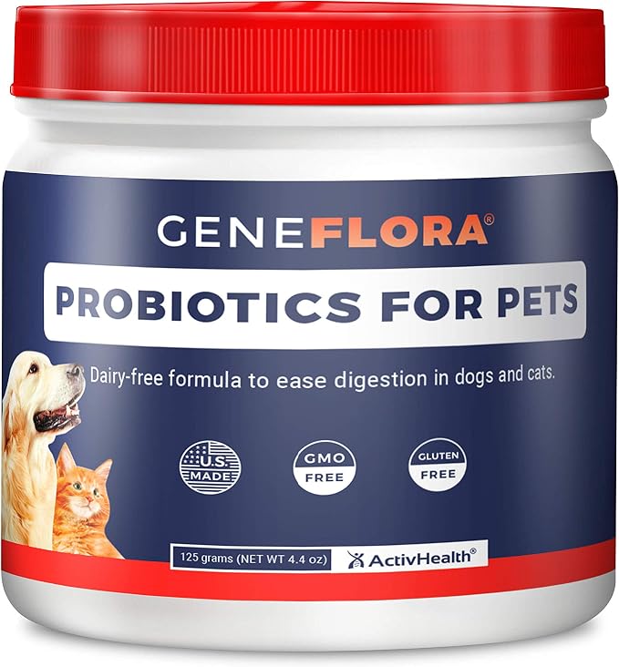 Geneflora Digestive Enzymes Prebiotics & Pet Probiotics for Dogs 3.2 oz