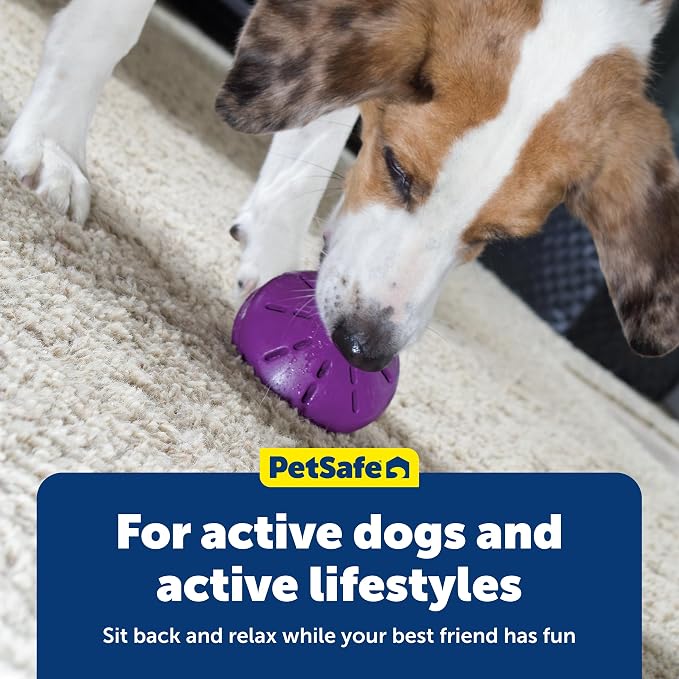 PetSafe Busy Buddy Twist 'n Treat Dispensing Dog Toy, Large | Twist Halves Apart for Quick Treats or Closer for a Challenge, Patented Treat Meter, Top-Rack Dishwasher Safe