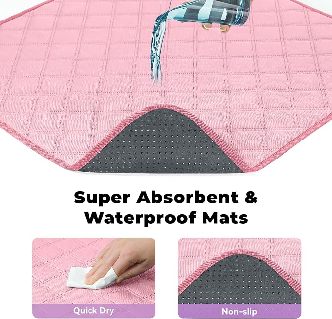 Dog & Cat Playpen with Carrying Case, Medium, Pink with Pad