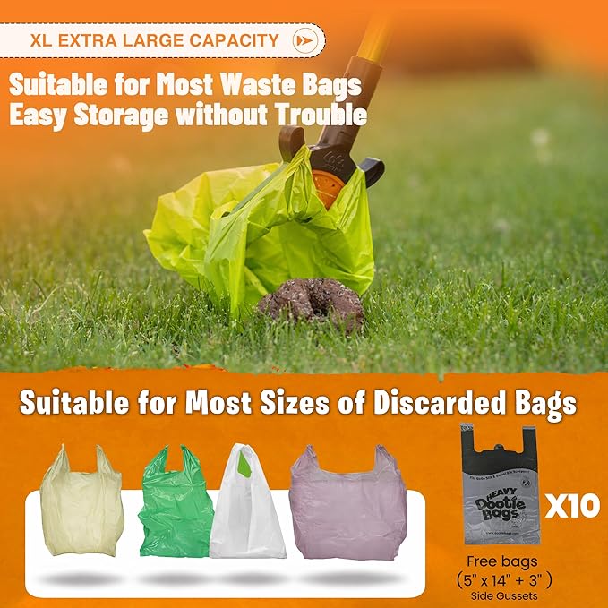 XP Pooper Scooper & Rake Set, Consumer Reports #1 Rated Ergonomic Scooper 2024, 2026. Strong & Lightweight, Dogs & Pet Poop Cleanup & Waste Removal - Fits Any Style Bag. 10-Year Wty.