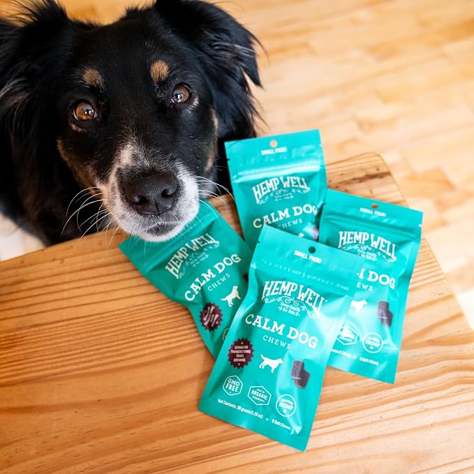 Hemp Well Calm Soft Chews for Dogs, Organic Stress Relief for Pets, 8ct
