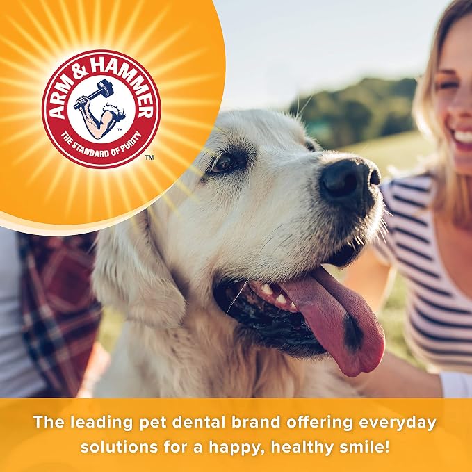 Arm & Hammer Tartar Control Dental Spray for Dogs, Mint, 4 Fl Oz | Brushless breath freshener with baking soda helps reduce plaque and tartar buildup