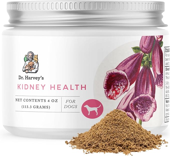Dr. Harvey's Kidney Health Kidney Support Supplement for Dogs (4 Ounces) | 100% Human Grade - 4 oz Container