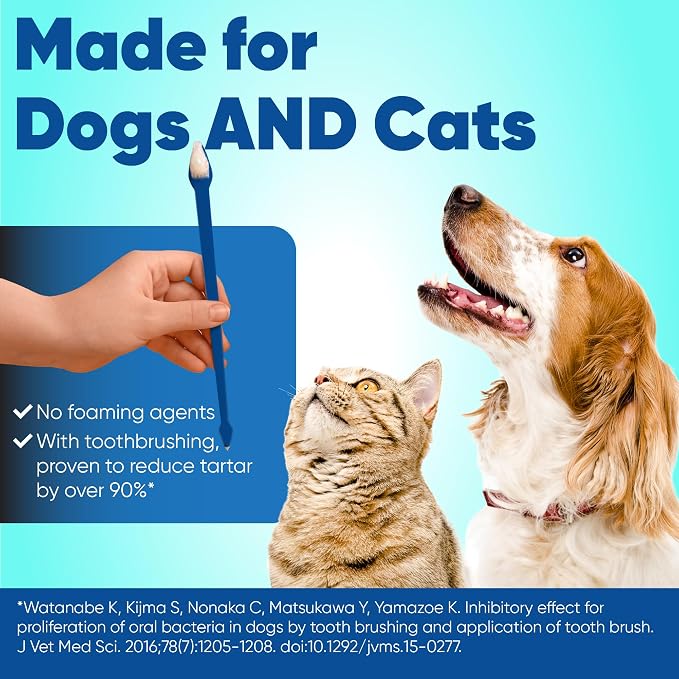 C.E.T. Enzymatic Toothpaste for Dogs and Cats, Seafood, 2.5oz | Plaque and tartar control for fresh breath, pet dental care toothpaste, Dual enzyme system, seafood flavored toothpaste