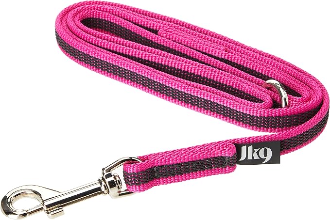Color & Gray Super-Grip Leash with Handle, and O-Ring, 14 mm x 1,2 m, Pink-Gray