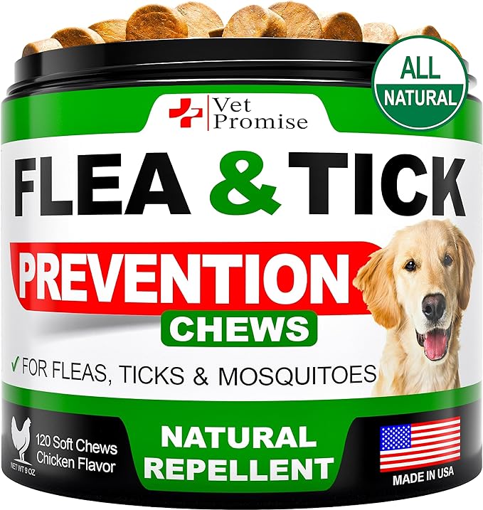 Flea and Tick Prevention for Dogs Chewables - Flea & Tick Control Chews