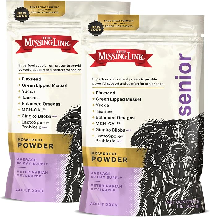 The Missing Link Senior Superfood Supplement Powder, Dogs, 1 lb (2pk)
