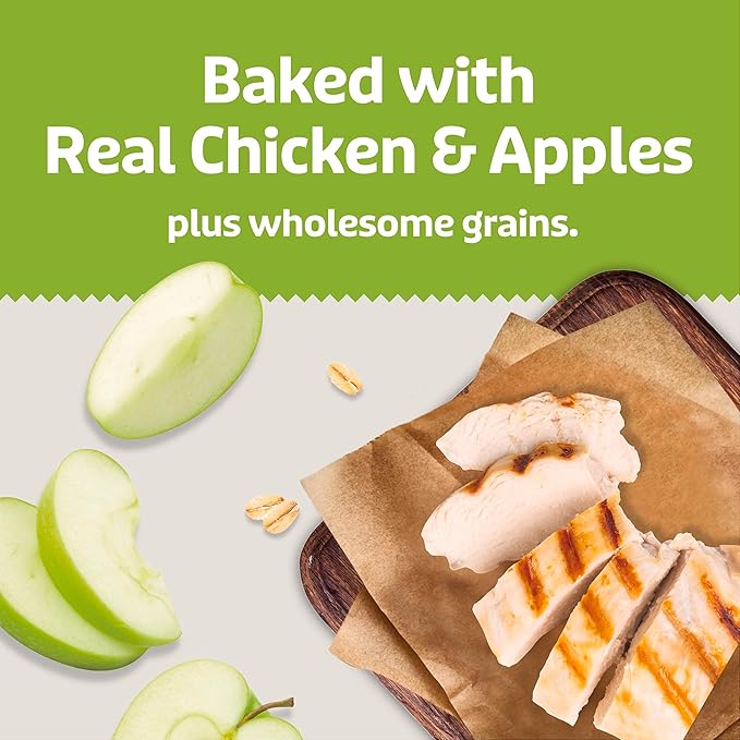 Blue Buffalo Soft & Chewy Health Bars, Baked with Real Chicken & Apples, Natural Dog Treats Mineral Enhanced for Flavor, 9 oz. Bag