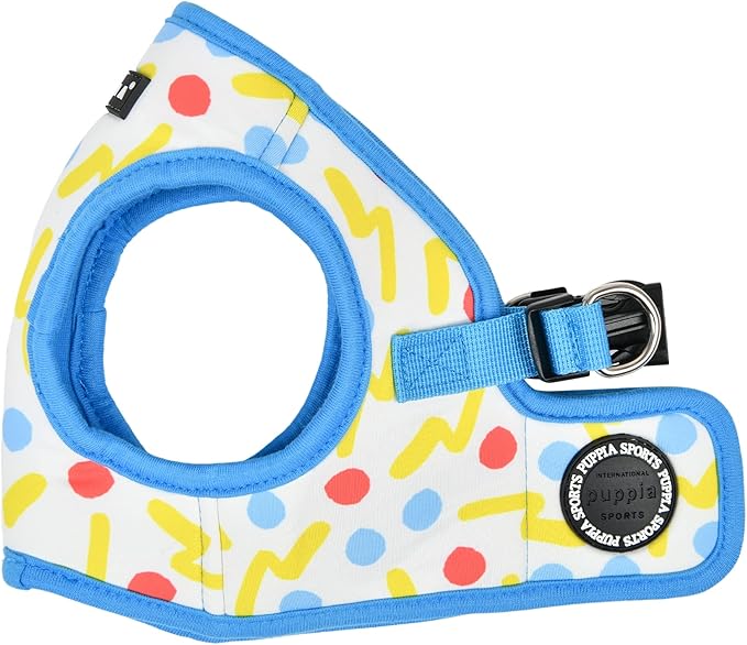 Puppia FETE Step-in Vest Dog Harness No Choke No Pull Walking Training for Small and Medium Dog - Blue - S