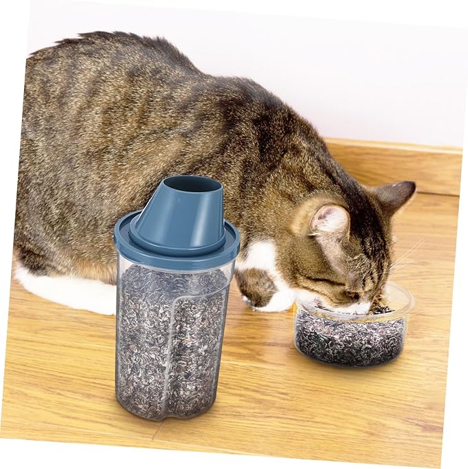 BESPORTBLE 8pcs Pet Food Bins Cat Food Bucket Tightly Sealed Lid for Kitten Treats