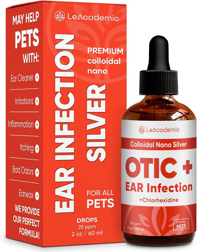 Dog Ear Infection Treatment, OTIC+ with Nano Silver, 2 oz