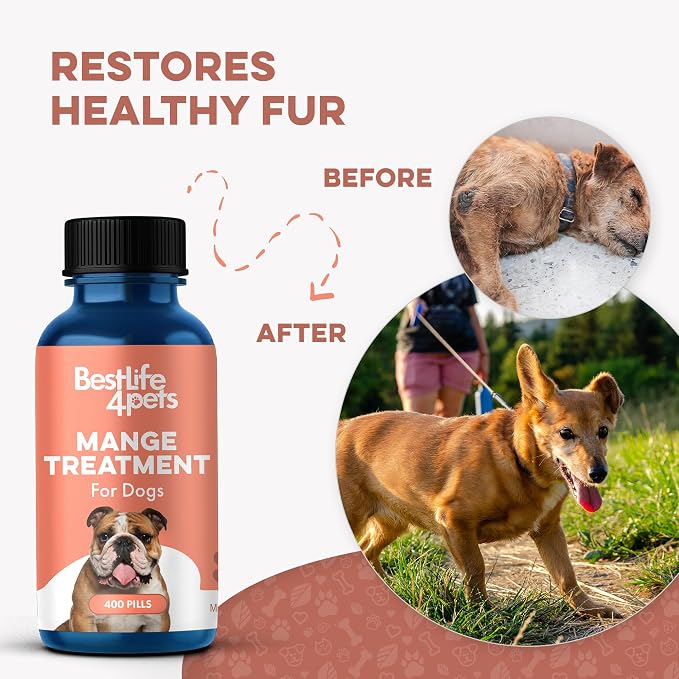 BestLife4Pets Dog Skin & Coat Soothing Formula - 800 Pills