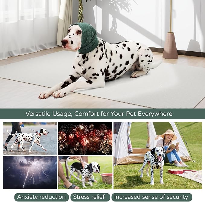 Dog Ear Muffs Warp Anxiety Relief/Noise Protection - Grooming - Thunder - Fireworks
