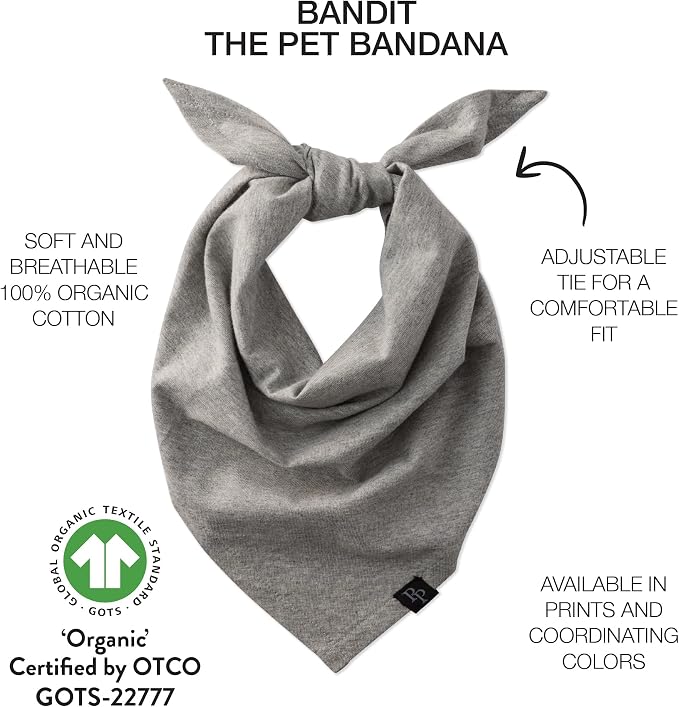 Pet Passion Bandit Dog Bandana Multipack, Medium/X-Large, Medium, Black