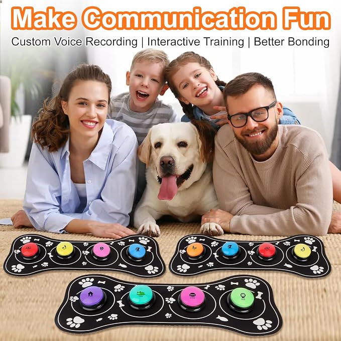 Dog Talking Buttons for Communication, 12 Pcs