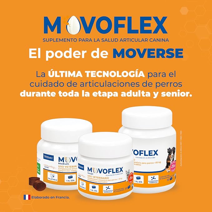 Virbac | Movoflex | New Supplement for Canine Joint Mobility | Ideal for Adult and Senior Dogs | Easy to Give for its Delicious Taste and Smooth Texture (Large Breed)