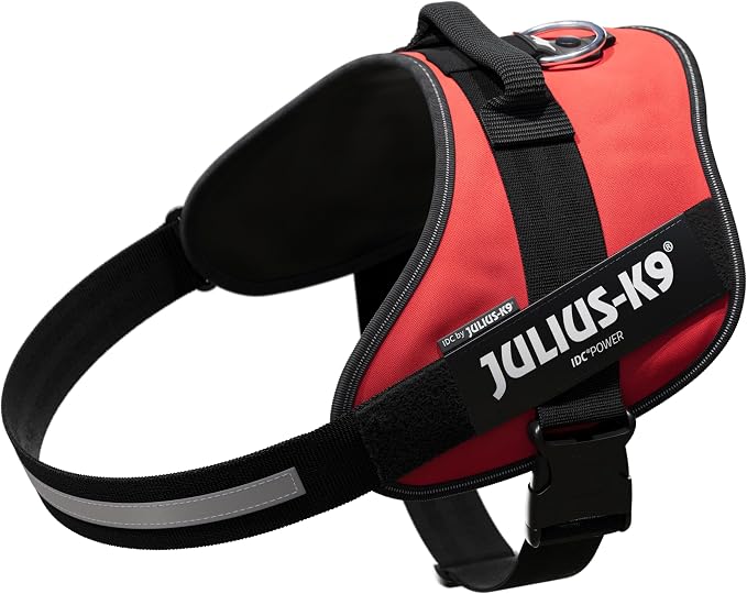 Julius-K9, 16IDC-R-4, IDC Powerharness, Dog Harness, Size: 4, Red