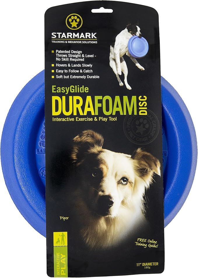 Starmark Easy Glide DuraFoam Flying Disc Dog Toy 11-inch