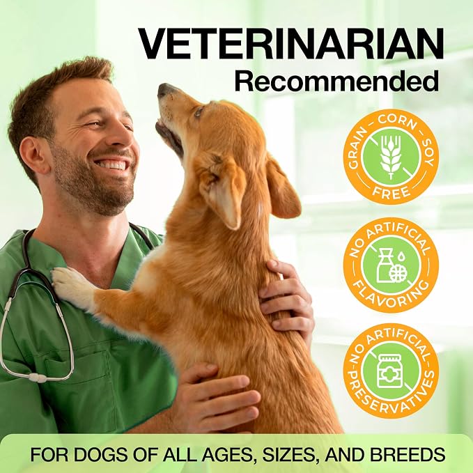 Hip and Joint Supplement for Dogs with Glucosamine, Chondroitin & MSM