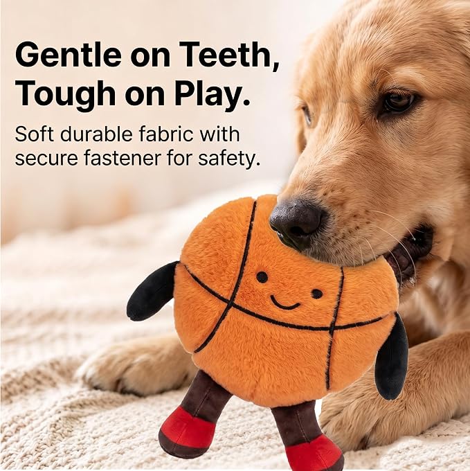 Basketball Interactive Dog Toys, Jumping Squeaky Dog Toys with Recording and Music Modes,Activated Dog Toy Moving Dog Toy for Small/Medium/Large Dogs to Keep Them Busy