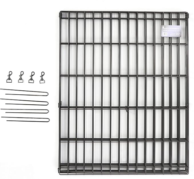 MidWest Homes for Pets 30-Inch Exercise Pen, for Indoor and Outdoor Use, 16 Sq Feet of Play, Single Door Folding Dog Pen, with Large Door Opening & Secure Latch, Easy to Set Up, Foldable Dog Playpen