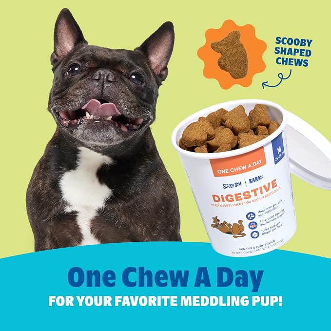 BARK x Scooby Digestive Health Supplement for Medium Breed Dogs