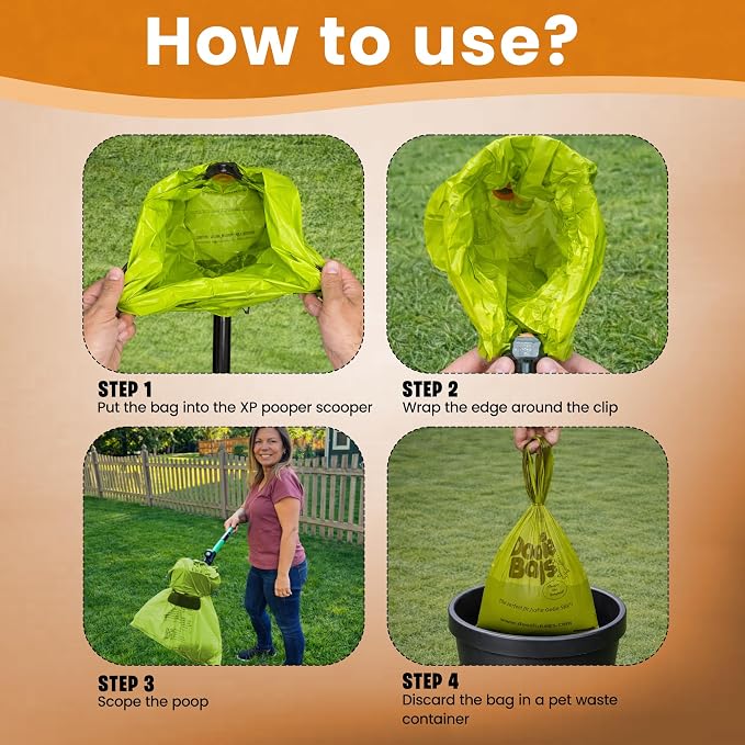 XP Pooper Scooper & Rake Set, Consumer Reports #1 Rated Ergonomic Scooper 2024, 2026. Strong & Lightweight, Dogs & Pet Poop Cleanup & Waste Removal - Fits Any Style Bag. 10-Year Wty.