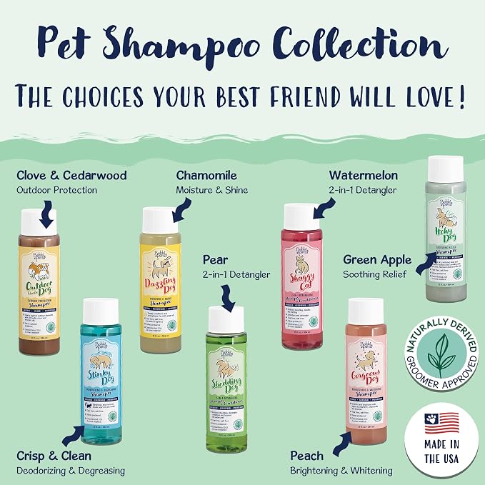 Bobbi Panter Itch Relief Dog Shampoo Tea Tree, Lavender & Flaxseed – Soothing Natural Formula for Itchy & Irritated Skin, Moisturizing, Tear-Free, 16:1 Concentrate, Made in USA, 13 oz