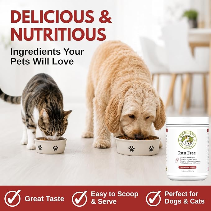 Max Strength Hip and Joint Supplement for Dogs & Cats, 1 lb, 113 Scoops