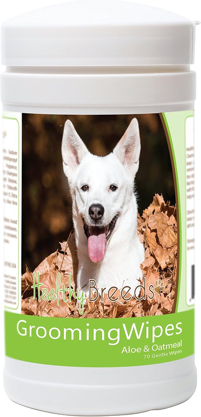 Healthy Breeds Canaan Dog Grooming Wipes 70 Count