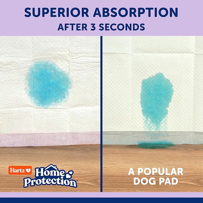 Hartz Home Protection Super Absorbent Odor Eliminating Lavender Scented No Leak Dog Pads,XL 30 Count (Pack of 2)