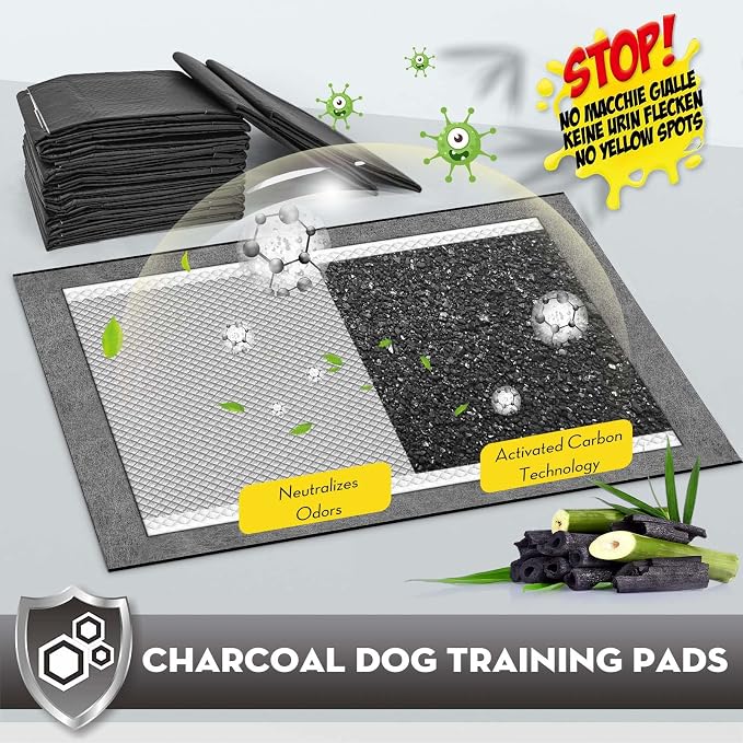 CROCI Charcoal Puppy Pads 23x24in 100 Counts, 36x36in 25 Counts