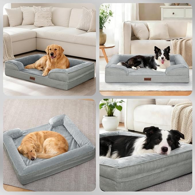 Orthopedic Memory Foam Dog Bed for Extra Large Dogs - XL 44x32in