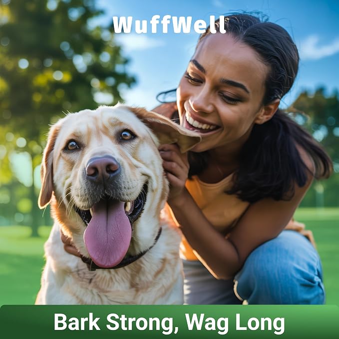 WuffWell Super Greens Food Topper Powder for Dogs - Joint & Skin Support