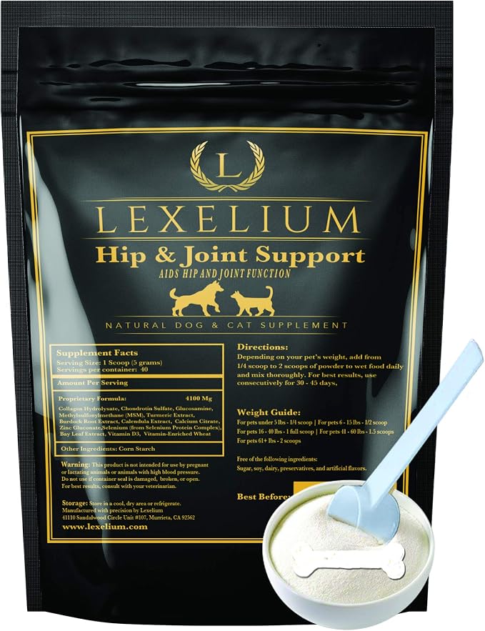 Joint Care Supplement for Dogs & Cats with Glucosamine, MSM & Turmeric 200g