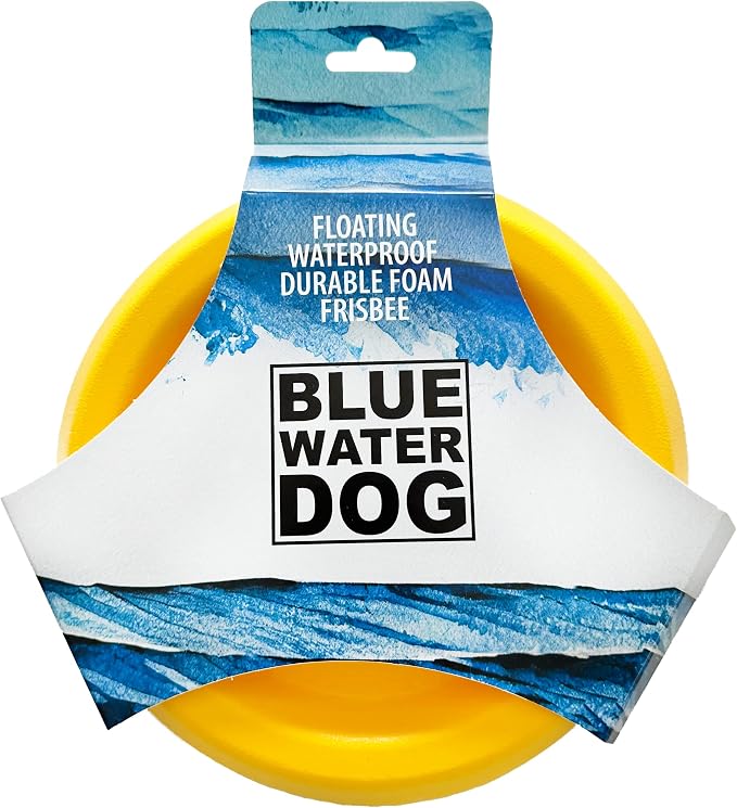 Frisbee, Floating Foam Disc, Medium & Large Dogs, 8.5in, Yellow